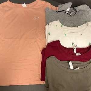 H&M WOMENS T-SHIRT LOT